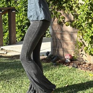 Urban Outfitters Ecote Brand Dark Gray/Washed Black Flared Leggings